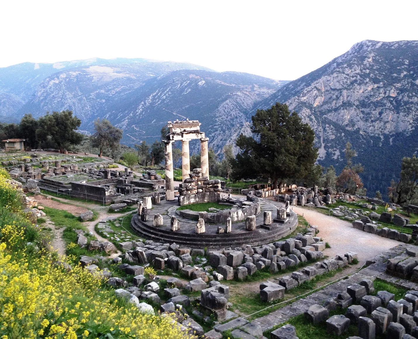 The Tholos of Athena Pronaia at ancient Delphi